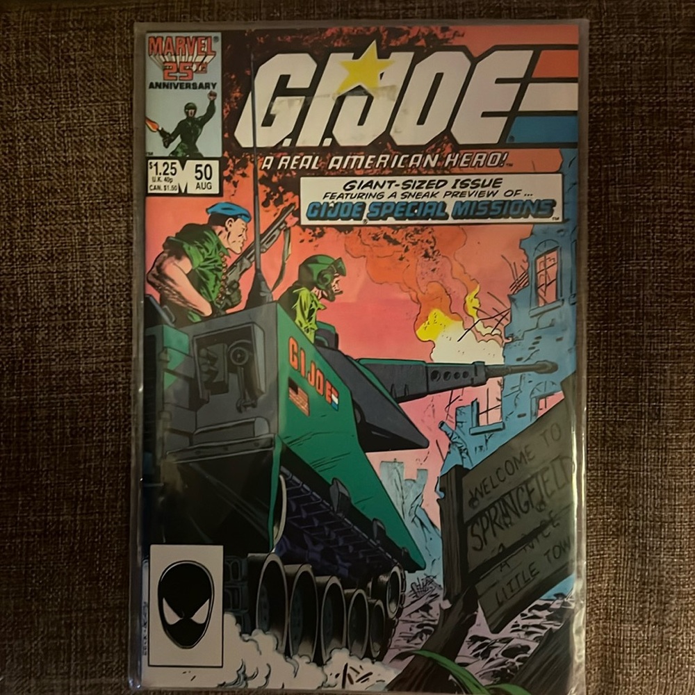 Marvel Comics G.I.Joe A Real American Hero Issue 50 August 1986